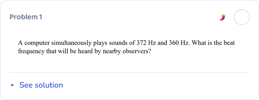 University Physics II, section 6, question 1: Wave Applications. The question before answering.